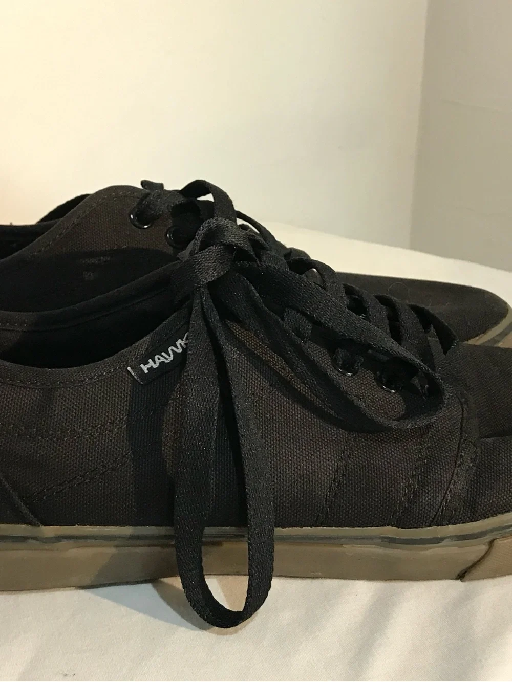 TONY HAWK Black Low-Top Lace-Up Skateboarding Shoes Sneakers for Skateboarding‎